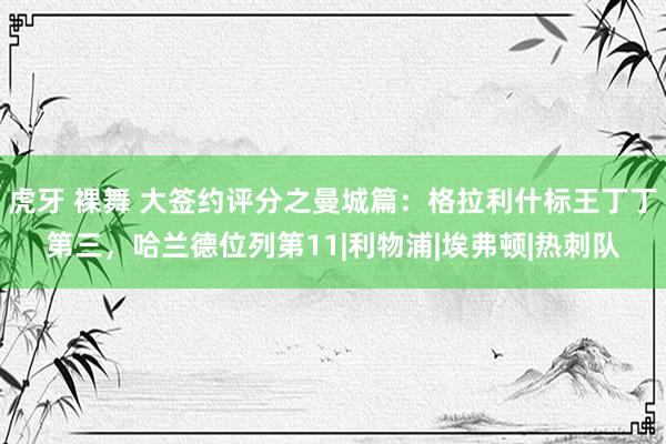 虎牙 裸舞 大签约评分之曼城篇：格拉利什标王丁丁第三，哈兰德位列第11|利物浦|埃弗顿|热刺队