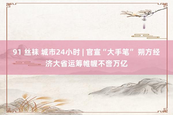 91 丝袜 城市24小时 | 官宣“大手笔” 朔方经济大省运筹帷幄不啻万亿